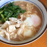 鶏皮大根葉ラーメン